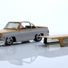 Diecast 1973 Chevy K5 Blazer Square Body Lowered 1:64 Scale Truck White