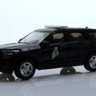 Diecast 2021 Ford Explorer Maine State Police Car Trooper 1:64 Scale Black