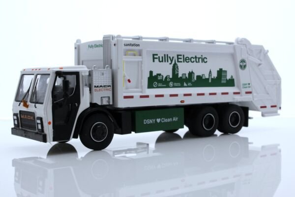 Diecast 2021 Mack Lr Electric Garbage Trash Truck Nyc Sanitation 164 Scale