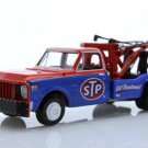 Diecast 1971 Chevy C 30 Stp Wrecker Tow Truck Dually 1:64 Red Blue