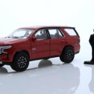 Diecast 2022 Chevy Tahoe Lt Texas Edition Suv Figure 1:64 Scale Red