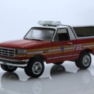 Diecast 1996 Ford Bronco Fdny Fire Department Of Nyc Suv Chief 1:64 Scale