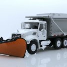Diecast 2019 Mack Granite Snow Plow Salt Spreader Dump Truck 1:64 Scale