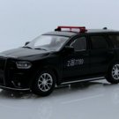 Diecast 2018 Dodge Durango Suv Matte Black Chile Police Car 1:64 Scale