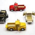 Diecast Set Of 4 5" 1956 Ford F 100 Pickup Truck Car 1:38