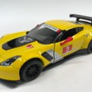 Diecast 5" Chevy Chevrolet Corvette C7 R Car 1:36 Yellow