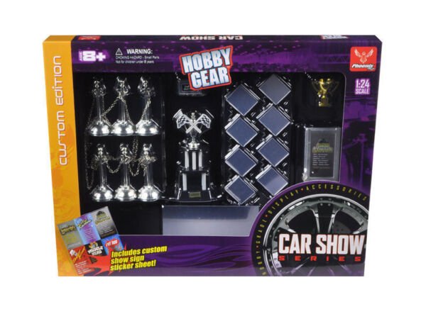 Diecast Phoenix 1:24 Hobby Gear Car Show Series Diorama Set For