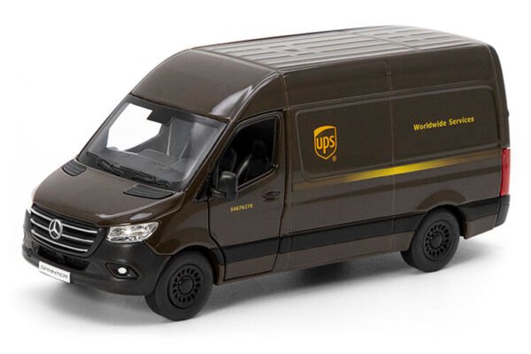 Diecast 12Pc Box 5" Ups Mercedes Benz Sprinter Delivery Van 1:48