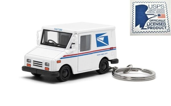 Diecast 12Pc Box 2.5" Usps Llv Us Postal Service Mail Truck 1:72 Keychain