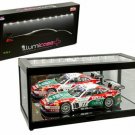 Diecast Collectible Display Show Case Illumicase+ Led Lights Mirror Base And Back Black