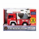 Diecast 7" Friction Power Fire Truck Firefighter Rescue Engine Light Sound Kids C
