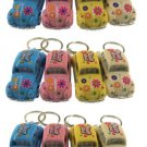 Diecast 12Pc Box 2.5" 1967 Vw Beetle Pastel Decal Keychain 1:64