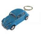 Diecast 2.5" 1967 Vw Beetle Pastel Keychain Car 1:64 Blue