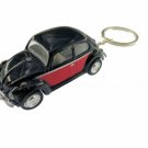 Diecast 2.5" 1967 Vw Beetle 2 Tone Keychain Car 1:64 Black