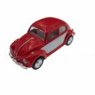 Diecast 2.5" Vw 1967 Volkswagen Beetle 2 Tone Car 1:64 Red