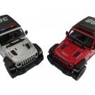 Diecast 2Pc Set 5" 2018 Jeep Wrangler Rubicon Police/Fire Suv 1:34