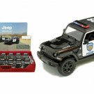 Diecast 12Pc Box 5" 2018 Jeep Wrangler Rubicon Police Suv Car 1:34