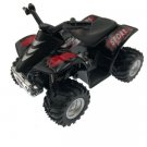 Diecast 3.5" Smart Atv Four Wheeler Car Off Road Quad Black