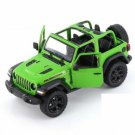 Diecast 5" Jeep Wrangler Rubicon No Hard Top Car 1:34 Green