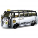 Diecast 6.5" Volkswagen Van Samba Taxi Bus "All Stars" Car 1:25