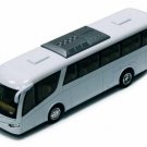 Diecast 7" Coach Tour Travel Bus Pull Action No Decal