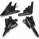 Diecast Usaf Stealth Fighter Jet Airplane Set Sr 71 B 2 F 117 F 22