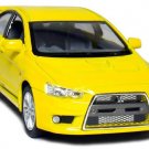 Diecast 5" 2008 Mitsubishi Lancer Evolution X Car 1:36 Yellow