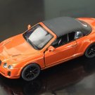 Diecast 5" 2010 Bentley Continental Convertible Car 1:38 Orange