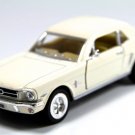 Diecast 5" 1964 1/2 Ford Mustang Car 1:36 Cream White