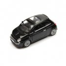 Diecast 5" 2007 Fiat 500 Car 1:28 Black