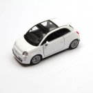 Diecast 5" 2007 Fiat 500 Car 1:28 White