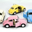 Diecast 4Pc Set 5" 1967 Vw Volkswagen Beetle Car 1:32 Pastel