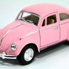 Diecast 5" 1967 Vw Volkswagen Beetle Car 1:32 Pastel Pink