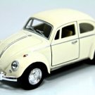 Diecast 5" 1967 Vw Volkswagen Beetle Car 1:32 Pastel White