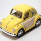 Diecast 4" 1967 Volkswagen Beetle Car Noscale Pastel 2T Yello
