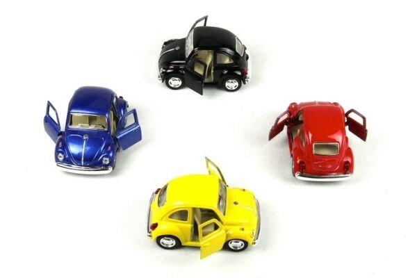 Diecast 4Pc Set 4" 1967 Volkswagen Beetle Car Not To Scale