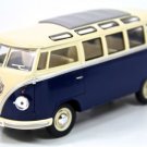 Diecast 7" 1962 Vw Volkswagen Bus Car Van 1:24 Blue