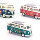 Diecast 3Pc Set 7" 1962 Vw Volkswagen Bus Decal Car Van 1:24