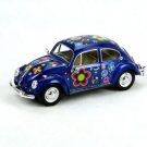 Diecast 7" 1967 Vw Volkswagen Beetle Decal Car 1:24 Blue