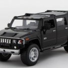 Diecast 6.5" 2008 Hummer H2 Suv Car 1:32 Black