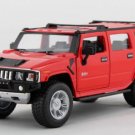 Diecast 6.5" 2008 Hummer H2 Suv Car 1:32 Red