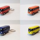 Diecast 4Pc Set 2.5" 1962 Vw Volkswagen Bus Car Keychain 1:64