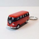 Diecast 2.5" 1962 Vw Volkswagen Bus Car Keychain 1:64 Red