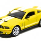 Diecast 5" 2007 Ford Shelby Gt500 Car 1:38 Yellow
