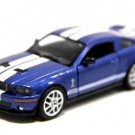 Diecast 5" 2007 Ford Shelby Gt500 Car 1:38 Blue