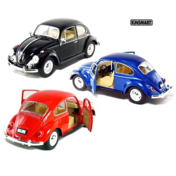 Diecast 3 Pc Set 1967 Volkswagen Classical Beetle Vw 1:24