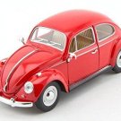 Diecast 1967 Volkswagen Classical Beetle Vw 1:24 Red