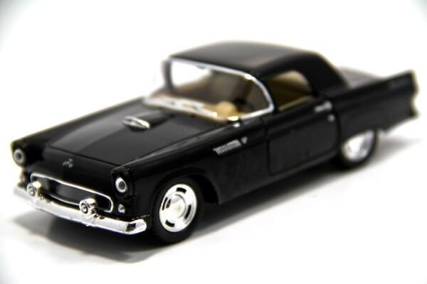 Diecast 5" 1955 Ford Thunderbird Car 1:36 Black
