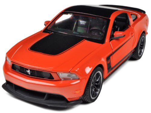 Diecast Ford Mustang Boss 302 Car Special Edition Orange 1:24