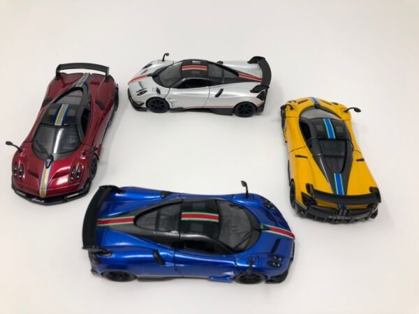 Diecast 4Pc Set 5" Pagani Huayra Bc Livery Edition Car 1:38